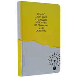 Caderno para Anotações sem Pauta | Lâmpada | Capa Dura